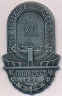 1954. 'Nyári Főiskolai Világbajnokság Budapest' Fém Emlékérem, Hátoldalán Forrasztásnyom (40x64mm) T:2 - Non Classificati