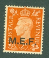 Middle East Forces: 1942   KGVI 'M.E.F.' OVPT   SG M2    2d      MH - British Occ. MEF