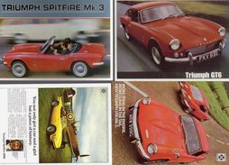 Delcampe - Lot Of 4 Different TRIUMPH SPITFIRE & GT6  Postcards  -  4 X CPM - PKW
