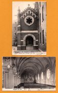 2 Cp - Etablissement Ursulines à Wavre N. D. - Galerie De La Grande Cour - Chapelle Bas Côté - CVC 1ère Série - 1903 - Sint-Katelijne-Waver