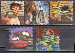 United States 2011 Disney-Pixar Films  Sc #4553-57 - Mi 4748-52 - Used - Gebraucht