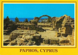 Chypre - Paphos, Cyprus - Colonnes, Château Byzantin - Carte Non Circulée - Cyprus