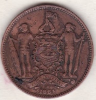British North Borneo,  One Cent 1884 H .Victoria. KM# 2 - Malaysie