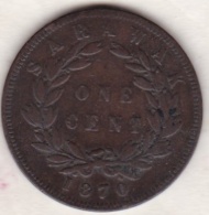 Sarawak . One Cent 1870 .  C. BROOKE RAJAH. KM# 6 - Malaysie