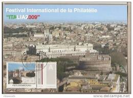 Lussemburgo - Cartolina Ufficiale  Con Annullo Speciale: Roma - Festival Inter.le Della Filatelia 2009 - Cartes Commémoratives
