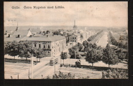 DD2506  SWEDEN GAFLE OSTRA NYGATAN MED LILLAN POSTCARD - Suède