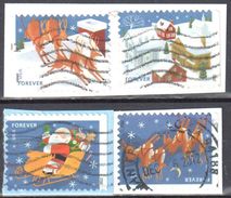 United States 2012 Christmas- Sc # 4712 -15 - Mi 4899-902 BD - Used - Gebraucht