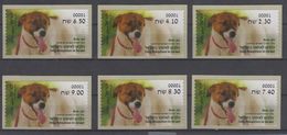 ISRAEL 2016 KLUSSENDORF ATM DOG ADOPTION BOB TERRIER JACK RUSSELL - Franking Labels