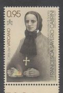 VATICAN, 2017, MNH, DEATH OF S. FRANCESCA SAVERIO CABRINI,1v - Easter