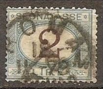 1870 Italia Italy Regno SEGNATASSE 2 Lire Cifra Usato USED POSTAGE DUE - Taxe