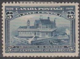 CANADA - 1908  5c Tercentenary. Scott 99. Mint - Unused Stamps