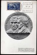 Pierre And Marie CURIE Maximum Card 1938 Radium Discovery And Union For International Cancer Control - 1930-1939