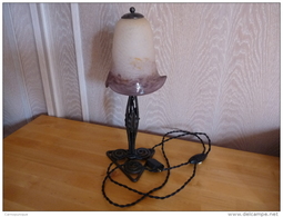 Lampe Degué Electricité Refaite Reglementairement à L'ancienne - Lantaarns & Kroonluchters