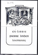 L-Luxemburg, Exlibris Für Pierre Linden, Buchdrucker (EL.216) - Exlibris