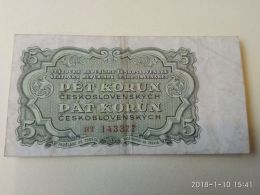 5 Korun 1953 - Czechoslovakia