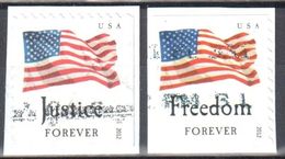 United States 2012 Flags - Sc #4673,76 Perf.11¼:10¾ - Used - Usados