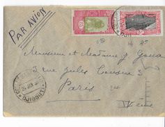 SOMALIS - 1938 - ENVELOPPE Par AVION De DJIBOUTI => PARIS - Lettres & Documents