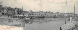 Le Pouliguen       44    Carte Panoramique Double    Vue Du Quai     (voir Scan ) - Le Pouliguen