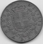 Italie - 5 Lires - 1870 - Fausse Pour Servir - 1861-1878 : Víctor Emmanuel II