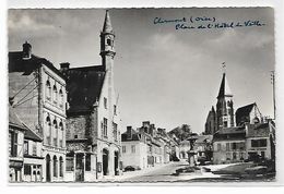 Delcampe - Cpsm 02551 Clermont Place De L'hotel De Ville (credit Du Nord , Confiserie , Literie Tapisserie) - Clermont