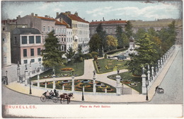 Delcampe - Bruxelles: CHEVAL ET CARROSSE / PAARD EN KOETS - Place Du Petit Sablon  - (Belgique/Belgie) - Busse & Reisebusse