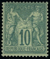 Neuf Avec Charnière N° 65, 10c Vert Type I T.B. Signé A Brun - Other & Unclassified