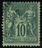 Oblitéré N° 76, 10c Vert Type II T.B. - Other & Unclassified