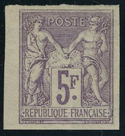 Neuf Avec Charnière N° 95c, 5f Violet ND, Granet, Bdf, T.B. Signé A Brun - Other & Unclassified