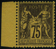 Neuf Avec Charnière N° 99, 75c Violet Sur Orange Cl Quasi Invisible, Bdf, Excellent Centrage Superbe - Other & Unclassified