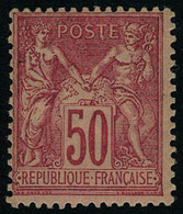 Neuf Avec Charnière N° 104, 50c Rose Type III, T.B. - Other & Unclassified