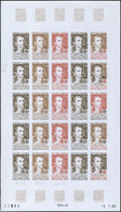 Neuf Sans Charnière N° 284/5, Europa 1980, Feuille Complète De 25ex ND, Essai De Couleur, Superbe, Photo Web - Other & Unclassified