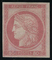 Neuf Avec Charnière N° 21, 80c Rose, Bdf, T.B. Signé - Other & Unclassified