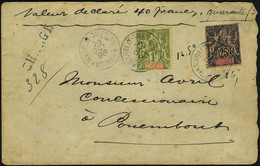 Lettre N° 75, + 80, 25c (défauts) + 1f Sur L Chargée Valeur Déclarée 40f De Nouméa, Descriptif Au Verso, 29 Oct 95 Pour  - Other & Unclassified