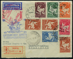 Lettre Zeppelin 7è SAF 1933, Pour Le Brésil, T.B. - Other & Unclassified