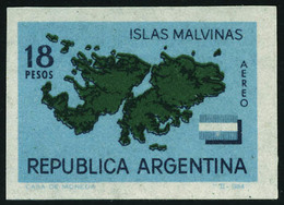 Neuf Sans Charnière N° 682/83, + PA N° 97, Cartes Des Iles Et De L'antarctique Argentins, ND, T.B. - Other & Unclassified