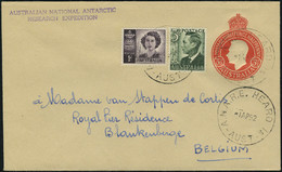 Lettre N° 155 +173C, Sur Entier Postal à 3 1/2 P, Càd ANARE Heard 1s Aust 1Ap 52, Cachet Australian National Antarctic R - Other & Unclassified