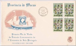 Macau, 9-03-1954, FDC Centenário Do Selo - FDC
