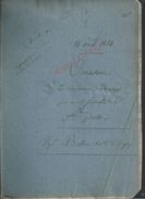 GENEALOGIE POMPONNE 1814 ACTE CONTRAT MARIAGE FAMILLE SOSSOLLE X FOSTIER 2 PAGES : - Manuscripts