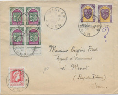 ALGERIE - 1948 - LETTRE De VIALAR => MENAT - Lettres & Documents