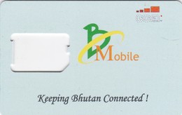 Bhutan, BM-GSM-0001, GSM Frame Without Chip, 2 Scans. - Bhutan