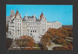 ALBANY - NEW YORK - NEW YORK STATE CAPITOL ON THE BACK OF THE CARD NIAGARA POWER AND ST LAWRENCE POWER DAM - Albany