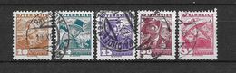 LOTE 1559  ///  AUSTRIA  1934  YVERT Nº: 448/452 - Gebruikt