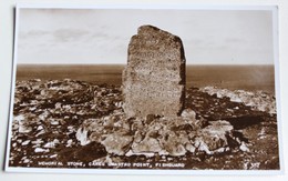 CPA Angleterre Fishguard Carreg Wastad Point Memorial Stone - Pembrokeshire