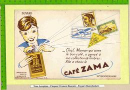 BUVARD / BLOTTER /  :Café ZAMA  Sao Paulo XX Eme Anniversaire .Timbres - Café & Thé