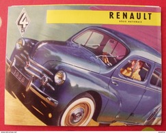 Catalogue Dépliant 4CV Renault Régie Nationale. En Espagnol. 1958. Bon état - Publicidad