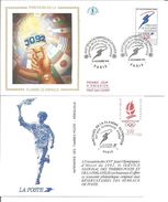 Jeux Olympiques   1991   Parcours De La Flamme Avec Feuille Explicative - 1990-1999