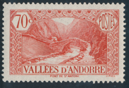 ANDORRA 1937- 43 PONT DE ST. ANTONI 70c - Yvert 69**MNH - Nuevos