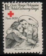 POLAND 1939 POLISH RED CROSS ISSUED IN WW2 PARIS  CROIX ROUGE POLONAISE NHM France Polonica Nurse & Child Medicine - Cruz Roja
