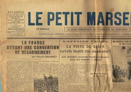 ** JOURNAL ** LE PETIT MARSEILLAIS ** 2ème ÉDITION DU ** MARDI 10 AVRIL 1934 ** - Le Petit Marseillais