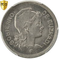 Monnaie, SPAIN CIVIL WAR, EUZKADI, Peseta, 1937, Bruxelles, PCGS, MS66, FDC - Nationalistische Zone